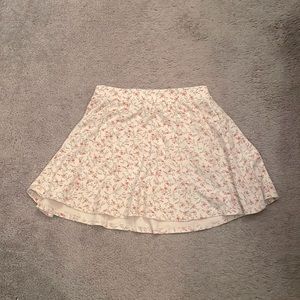 white flower skirt